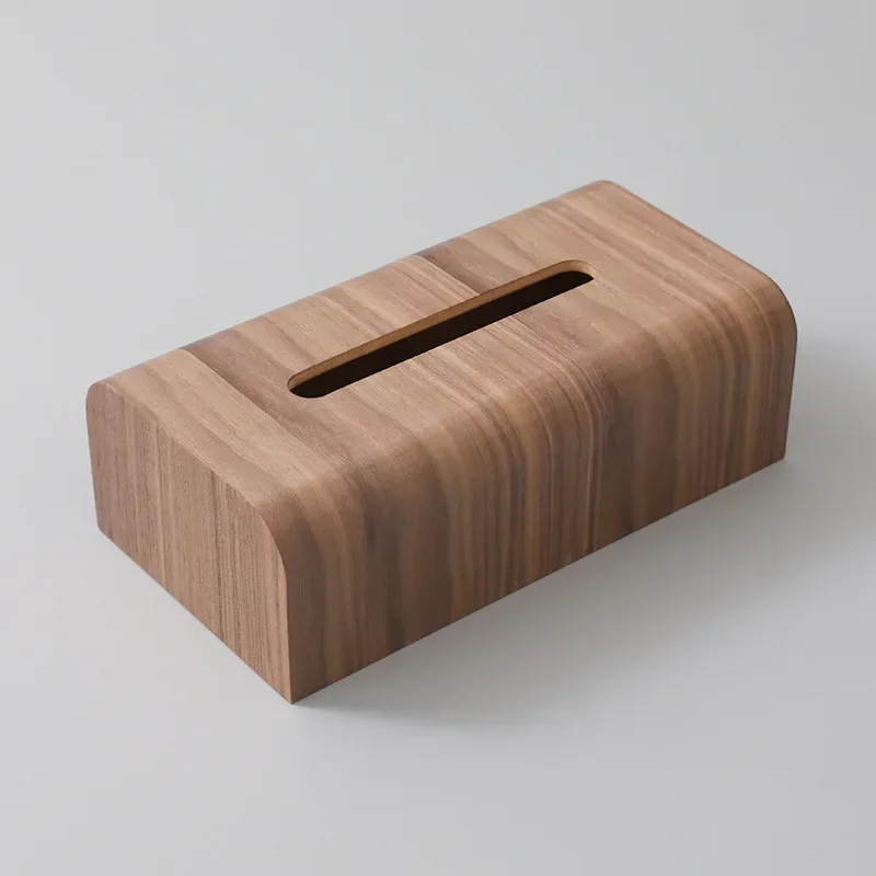 

1Pc Wooden Tissue Box Decorative Napkin Box Simple Desktop Tissue Holder Desktop Tissue Box Home Supplies(Brown) MJ