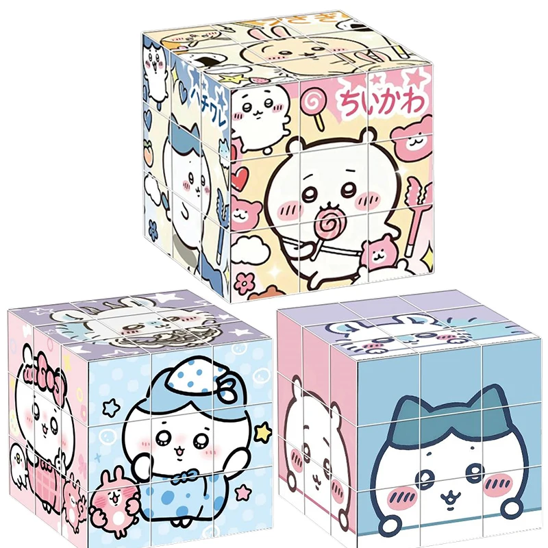 

3x3x3 Chiikawa Magic Cube Аниме Мультфильм Скоростная головоломка без наклеек ​ Профессиональные игрушки Cubo Magico, подарок на день рождения и Рождество для детей
