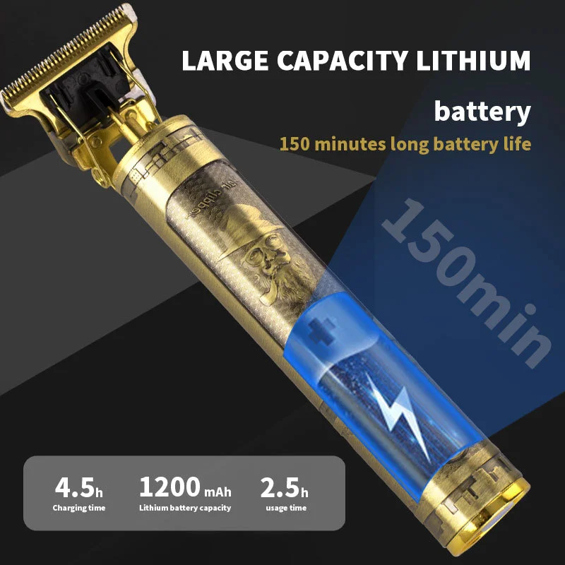 WAIKIL 남성용 다기능 헤어 클리퍼, 전문 USB 충전, 무선 휴대용 트리머, 얼굴 털 및 수염 트리머