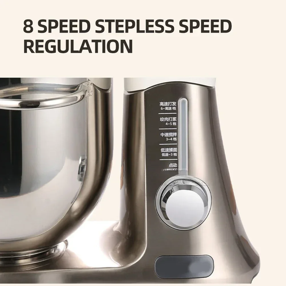 Kitchen Stand Mixer Professional Chef Machine Stainless Steel Electric Food Dough Mixer 7L