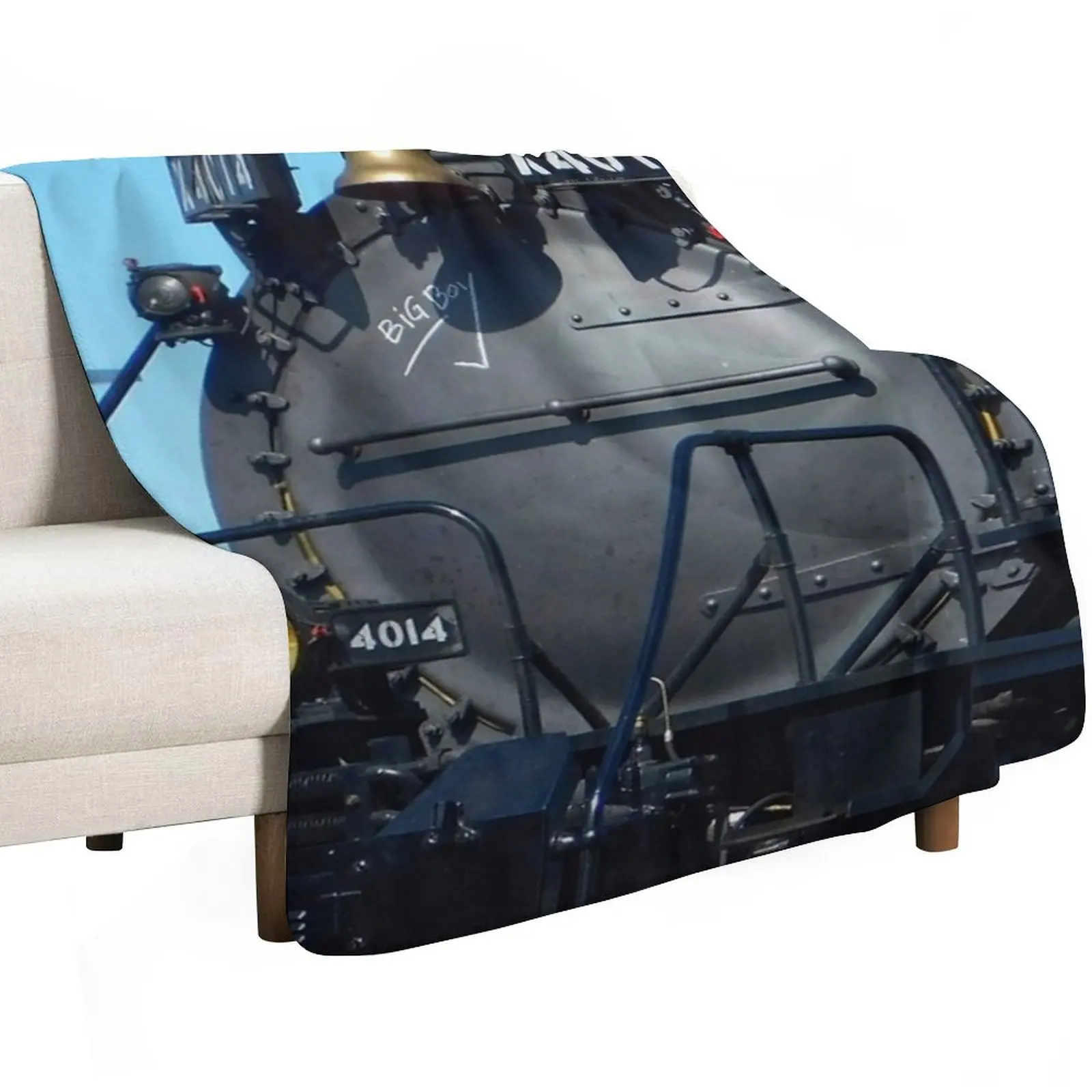 Big Boy Train (Colored) Throw Blanket Baby For Baby Plaid Furrys halloween Furry Blankets