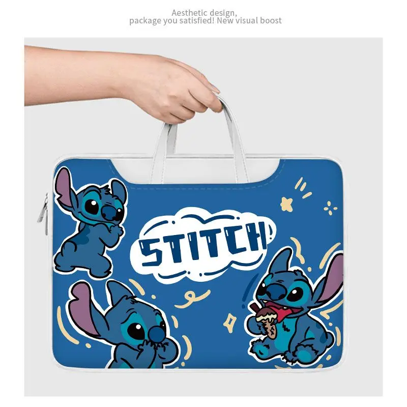 ديزني لطيف غرزة حقيبة لابتوب الكرتون شخصية الموضة 14 بوصة 15.6 بوصة المنقذ لينوفو هواوي أبل حقيبة لابتوب هدية عيد