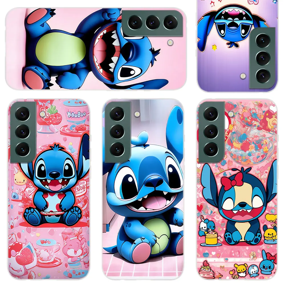 Soft Silicone Phone Case For Apple iPhone 15 14 13 12 11 Pro X XS Max XR Plus Mini Cover Sanrio Naughty Stitch