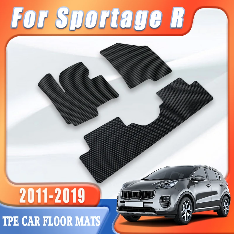 

TPE Beaded Car Floor Mats For Kia Sportage R 2019 2018 2017 2016 2015 2014 2013 2012 2011 Auto Interior Accessories Waterproof