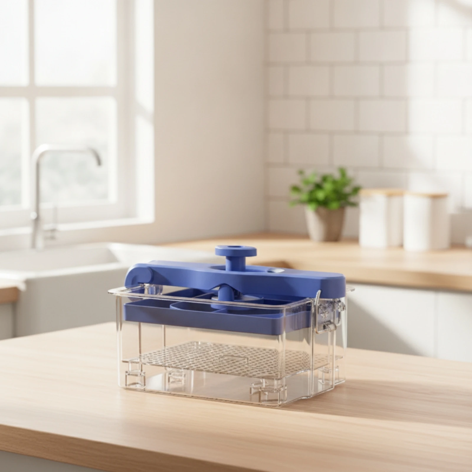 Tofu Press Compact Tofu Maker with Press Lid Yogurt Strainer Rectangular Transparent for Vegans, Kitchen, Countertop