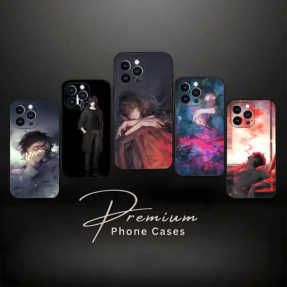 

T-Towa Slow D-Damage Phone Case For iPhone 17,16,15,14,13,12,11 ,Pro Max,XS,X,XR,SE,Mini,8,7,Soft Silicone Black Cover