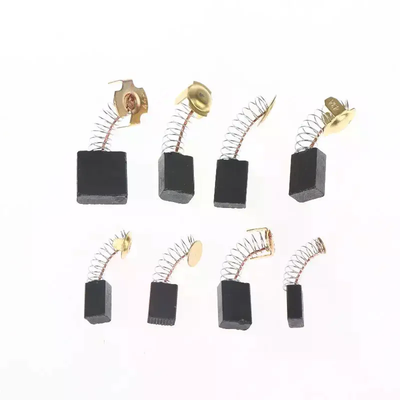 50Pcs Electric Hammer Power Tool Maintenance Kits Electric Motor Carbon Brushes Set 8 Models Carbons Brushes Replacement Parts
