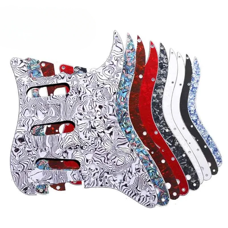 

Multi Color 3 Ply 11 Holes SSS Guitar Pickguard Anti-Scratch Plate For ST FD Electric
