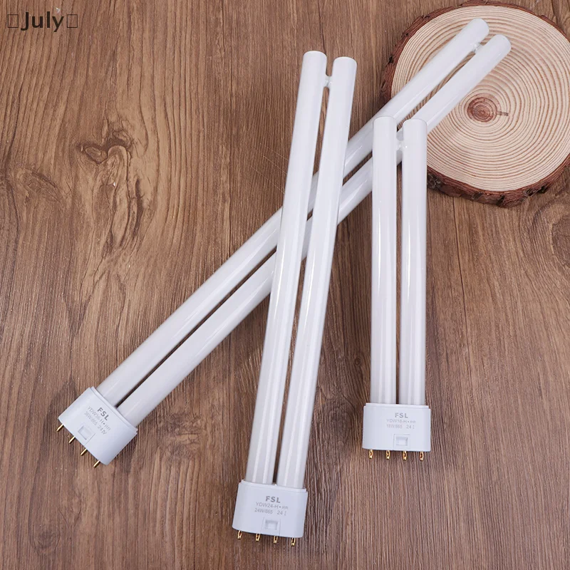 กรกฎาคมหลอดฟลูออเรสเซนต์ 18W 24W 36W หลอดประหยัดไฟ CFL 4 Pins Twin-Tube หลอดไฟประหยัดพลังงาน H หลอดสีขาว