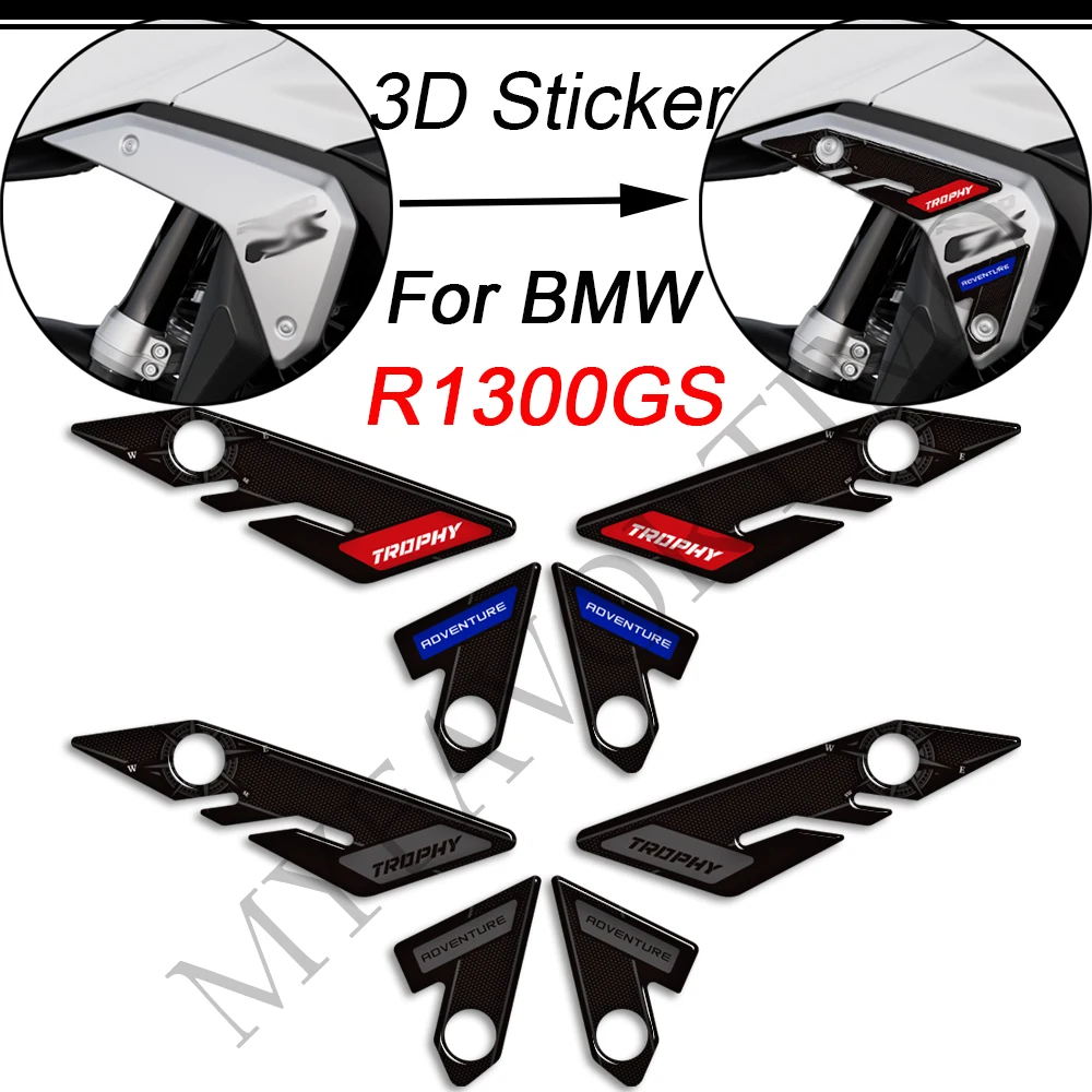 Trophy Triple Black Option 719 ADV Adventure Protector Tank Pad Decal Decorative Sticker For BMW R1300GS R 1300 GS 1300GS 2023+