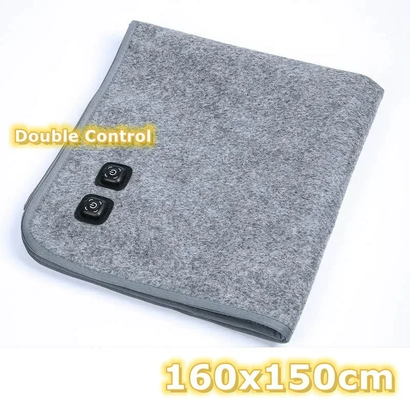 12 Areas USB Electric Mat Plush Electric Blanket Heating Pad Heater Camping Mattress Heated Mat Thermal Pad Heating Sleeping Pad