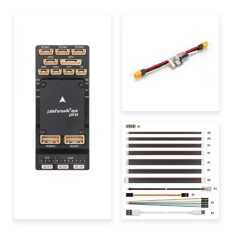 2025年ホットセール卸売価格Holybro Pixhawk 6X ProプロフェッショナルFPVクアッドコプターGPS搭載、強力な金属素材