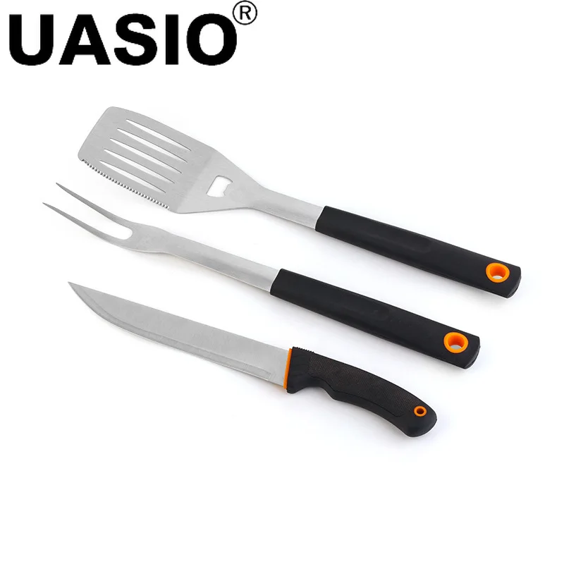 Stainless Steel BBQ Tools Set Grill Accessories Skewers Tongs Spade Brush Outdoor Barbecue Utensils Camping Cooking Tool Set