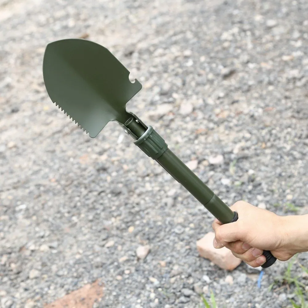 

Multi-functional Folding Shovel High Carbon Steel Thickened Truck Mounted Shovel with Storage Bag Camping Shovel Camping Use