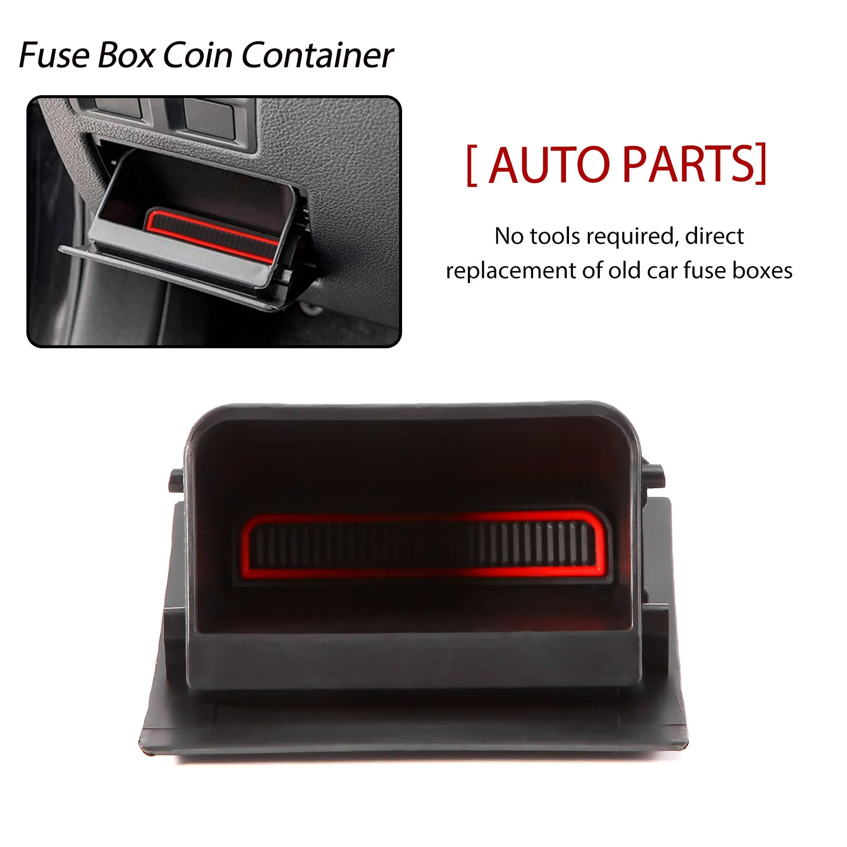 Fuse Box Coin Container Inner Storage Tray for Subaru Impreza XV/Crosstrek Forester Legacy Outback WRX Accessories