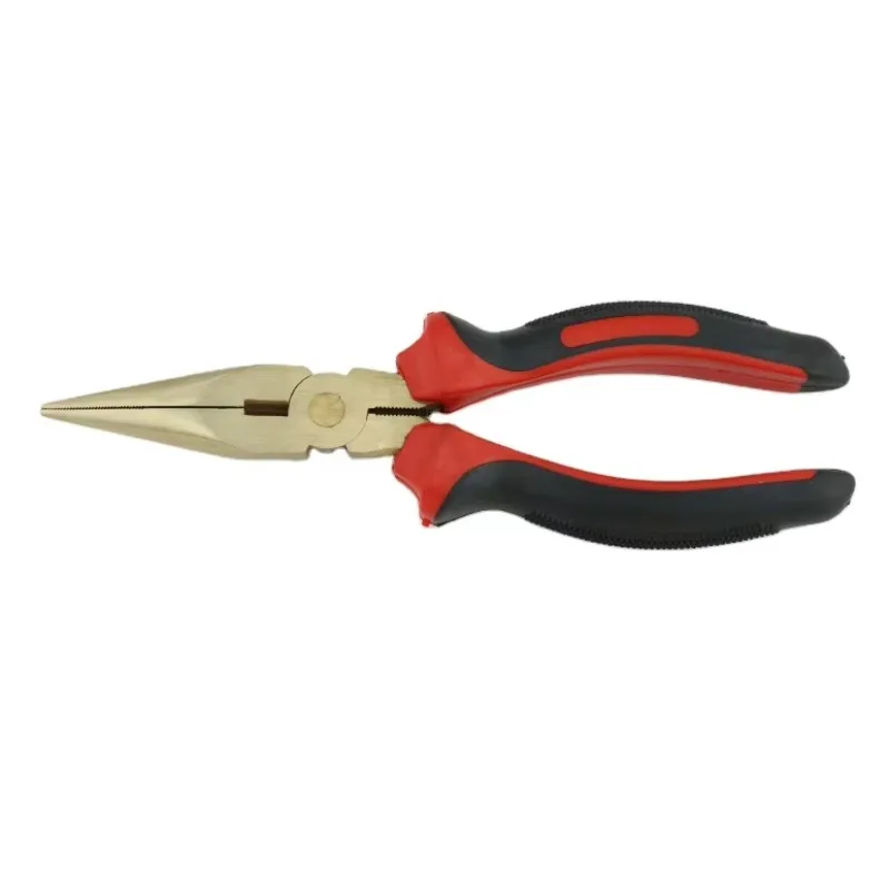 الألومنيوم النحاس والبريليوم النحاس لا الصدأ إجراء الكهرباء الساكنة كماشة بأنف طويل مع القاطع 6in 8in صناعة الطلاء