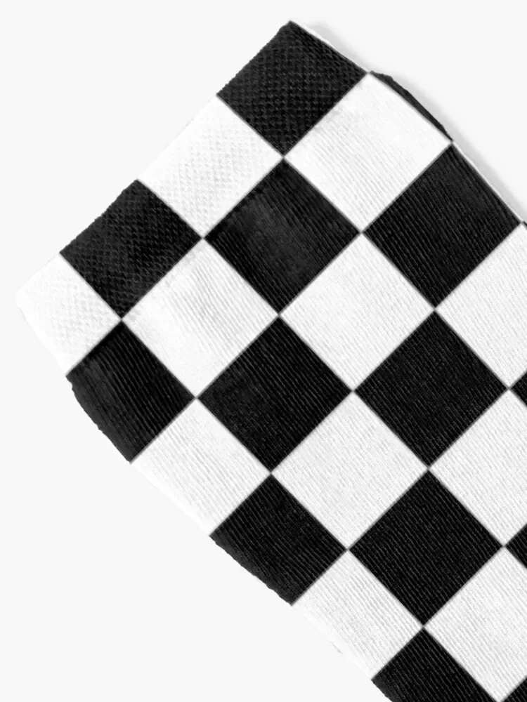 Ska Music Black and White Check Socks Antiskid soccer floor Socks For Girls Men's