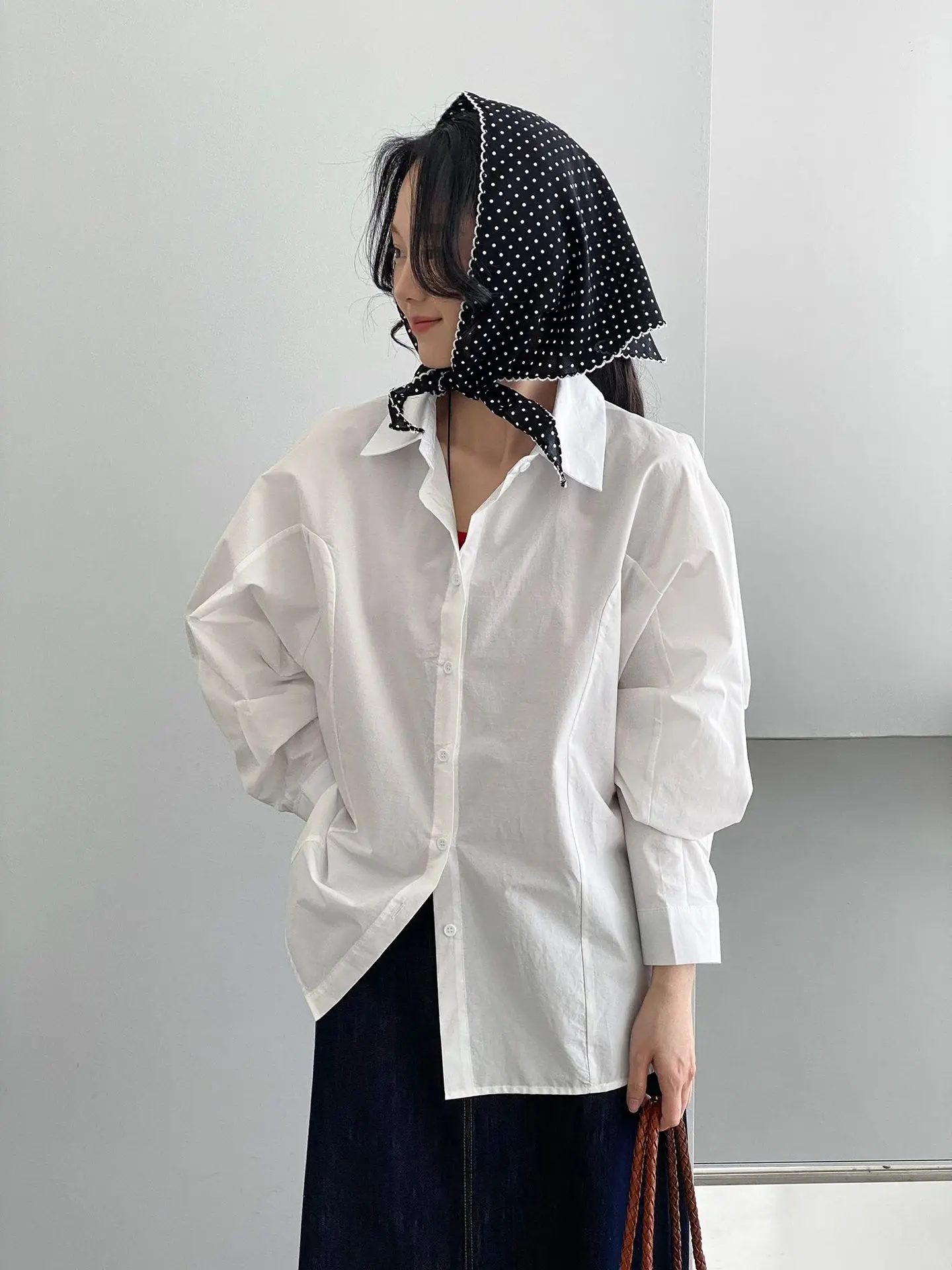 Women Autumn Pink Blouses Casual Turn Down Collar Fashion Womens Blue Tops And Blouses Fashion Shirts Blusas Roupa Feminina view 4