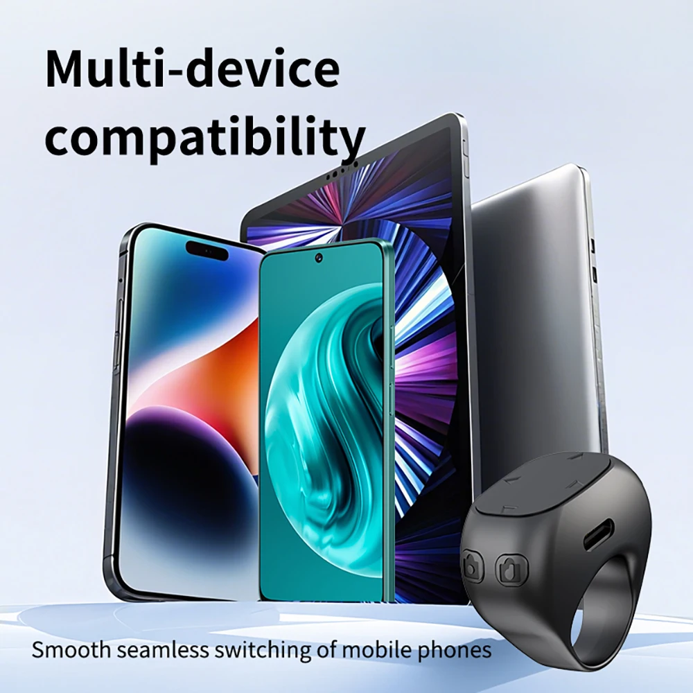 Mini Wireless Remote Ring Bluetooth Page Turner