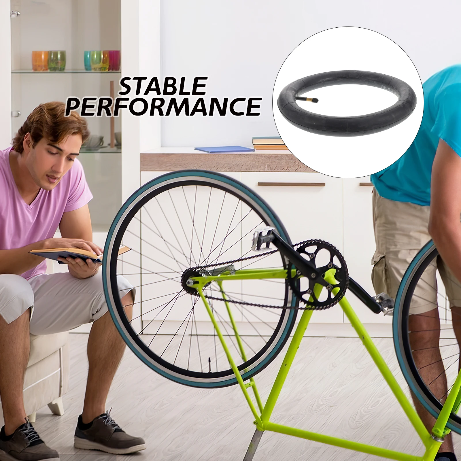 

48Mm Valve Replacement Inner Tube For Bike Tires Durable Butyl Rubber Mountain Road Bike Tire Tube Easy Install Puncture