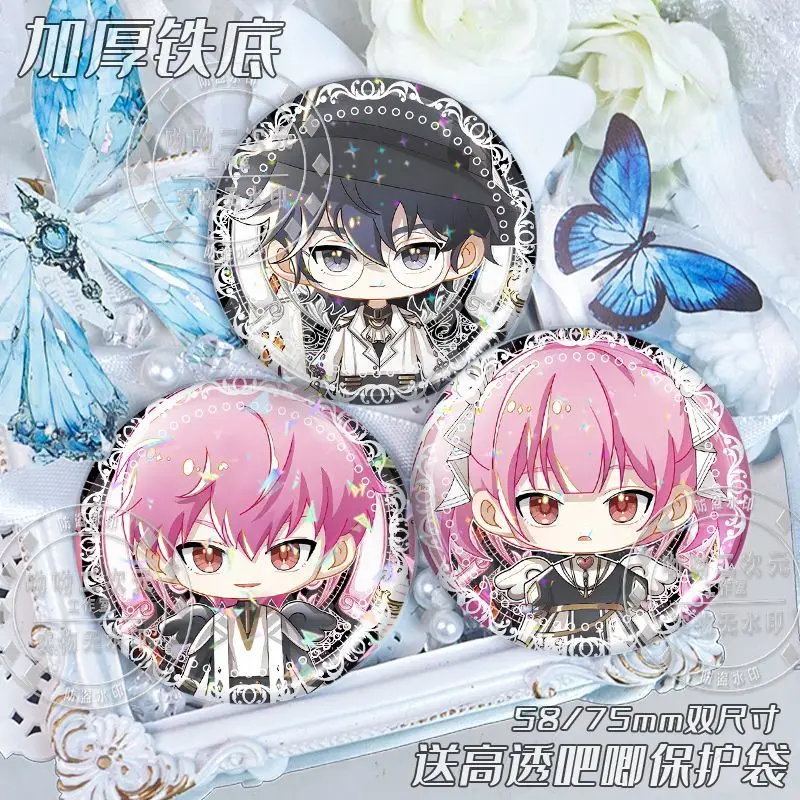 

9PCS Anime LINK CLICK Charles Lucas Jo Tinplate Badge Brooch Cartoon Pins DIY Decoration Backpack Costumes Clothes Accessories