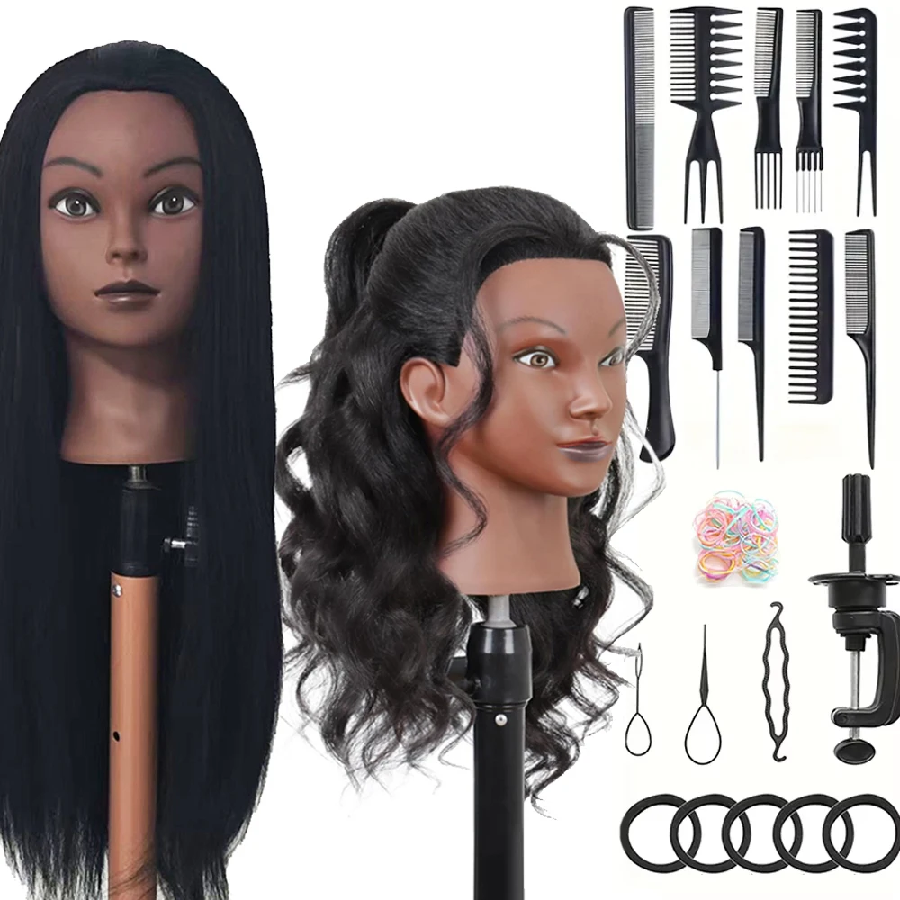 

Wholesale Multiple Mannequin Head Training Head Manikin Cosmetology Doll Head for Hairdresser Practice Braiding Hair Styling