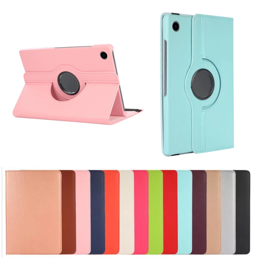 Case For Samsung Galaxy Tab A9 Plus A8 10.5 2021 SM-X200 X205 A7 Lite 8.7 T220 T225 S6 Lite 10.4 360 Rotating Stand Tablet Cover