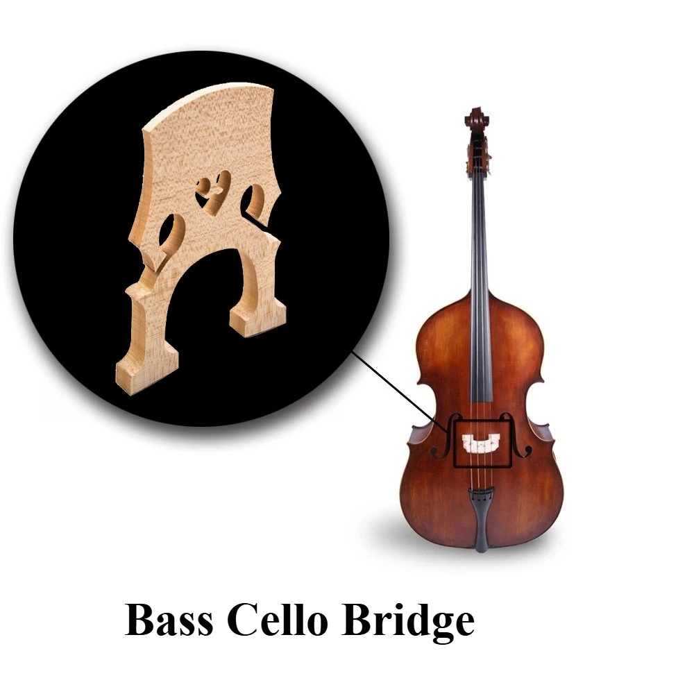 

Low bass bridge, large bass bridge, Maqiao low bass cello bridge, 3/4, 4/4, 1/4, 1/8, 1/2