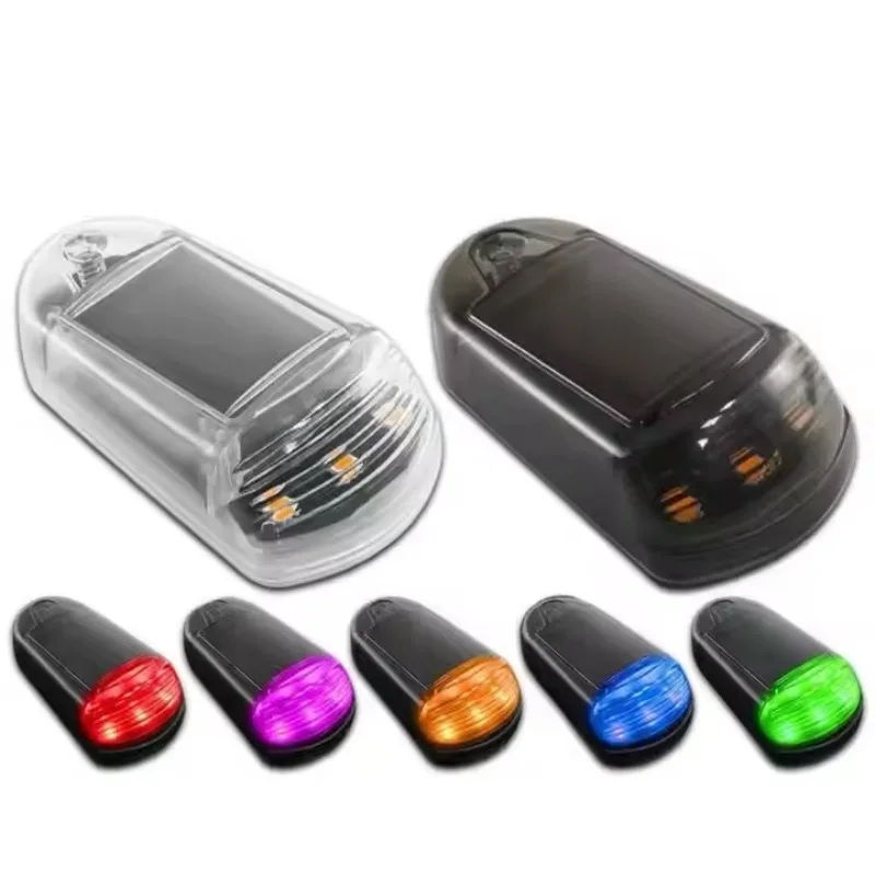 

Solar Car Warning Light LED Roof Running Sign Wiring-Free Flash Bulb Cab Mouse Dome Light Chrome Gap for 150 Truck Headlights