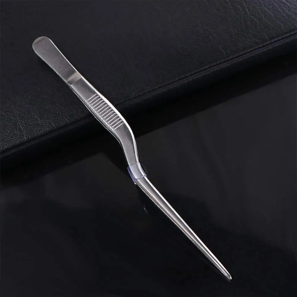 Silver Professional Stainless Steel Ear  Wax Removal Oral Cleaner Ear Care Tools Ear Cleaning Clip Nail Clip Ear Tweezer