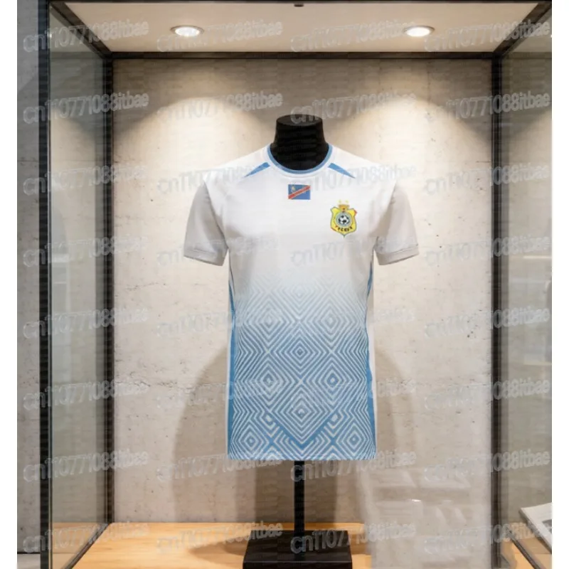 Camiseta de Fútbol Azul Congo Popular para Verano, Camiseta Nacional de Congo, Camiseta de Secado Rápido, Camiseta Familiar con Estampado 3D para Verano