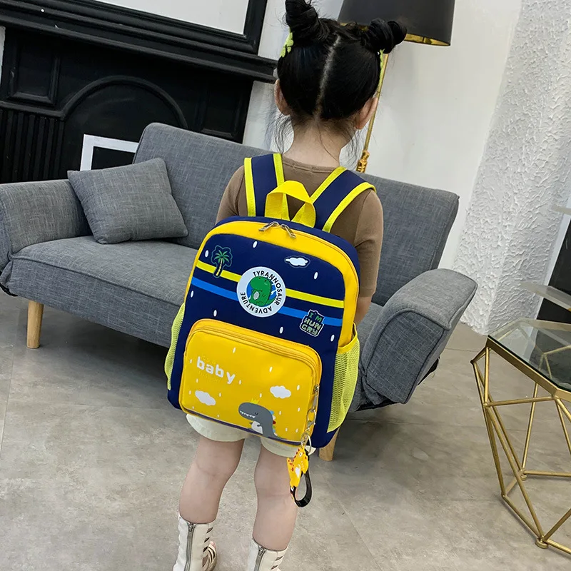 Fashion Children's School Bag Cartoon Dinosaur Kindergarten Backpack 3-6 Years Old Boys and Girls Leisure Backpack Children Gift