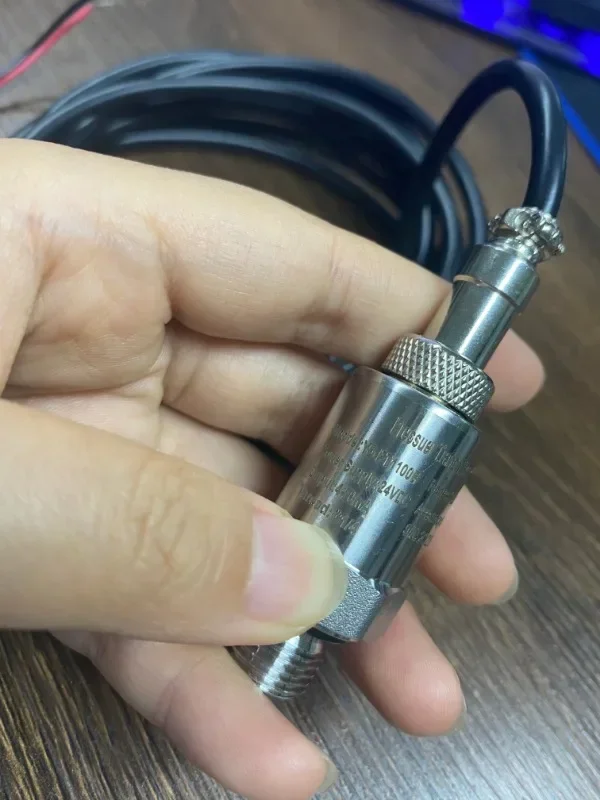 Parafuso Sensor de pressão do compressor de ar, Pt1100b, 0-20bar, 24VDC, 4-20mA, G1/4