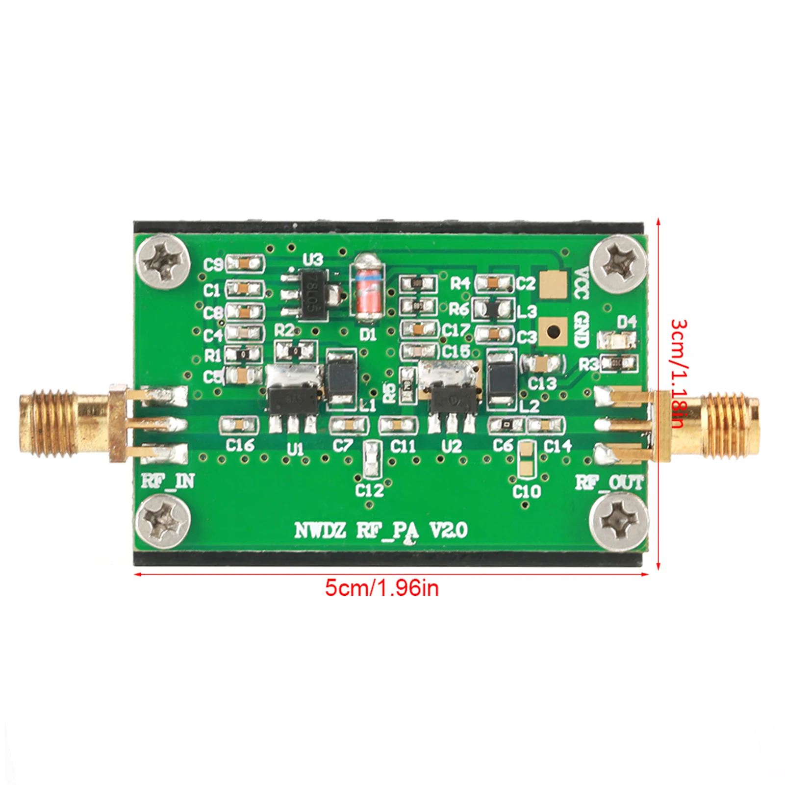 2MHz-700MHZ 3W HF VHF UHF FM Transmitter RF Power Amplifier For Radio Power Amplifier Broadband RF power amplifier RF Amplifier