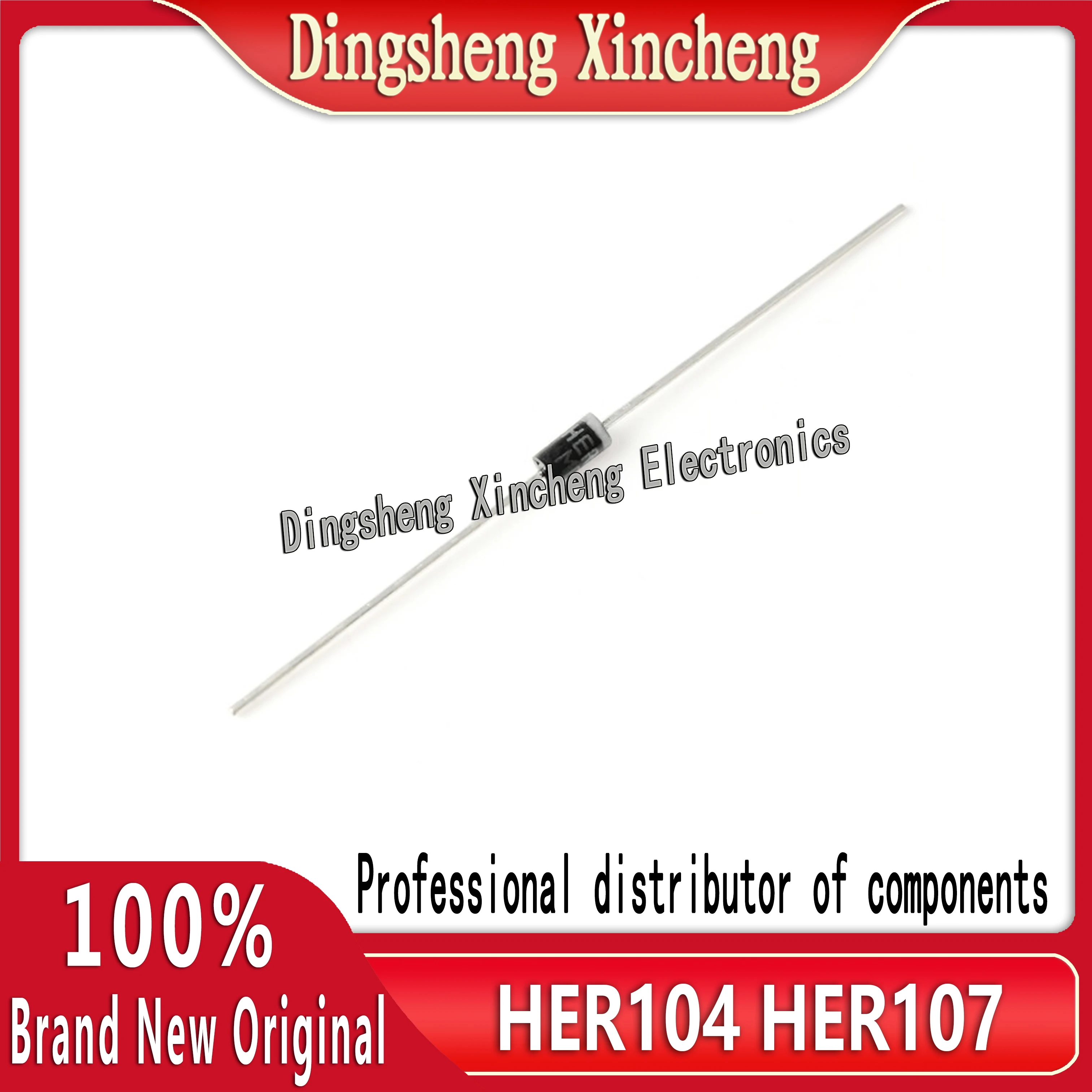 10 pcs/lot HER104 HER107 Ultra Fast Recovery Diode DO-41 Direct Insert MIC 1A1000V