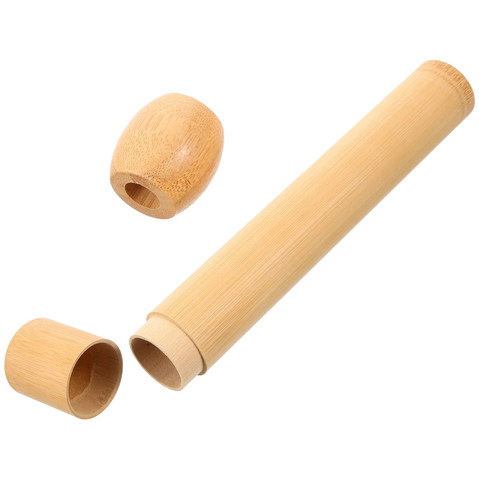 

1Set Bamboo Toothbrush Holder Stylish Flower Shape Stand for Home Hotel Kitchen Travel Use Countertop Storage Rack Reusable