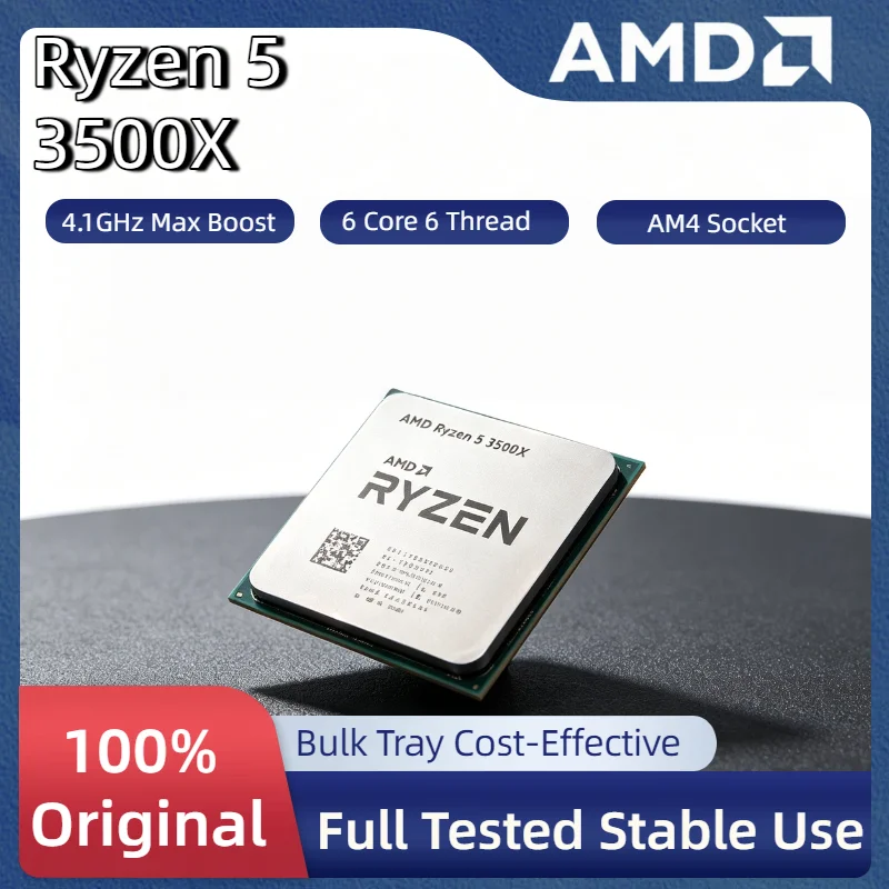 Procesador AMD Ryzen 5 3500X R5 3500X de Seis Núcleos y Seis Subprocesos, 3.6GHz, 7NM, 65W, L3 32M, Socket AM4, Sin Paquete Pro Max