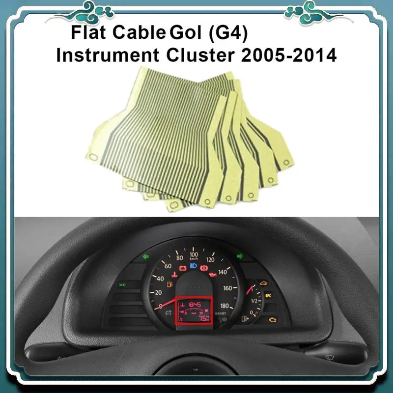 

ABTU-5Piece Instrument Diagnostic LCD Screen Display Dashboards Missing Pixel Repair Ribbon Ribbon Flat Cable For VW Fox Golf G4