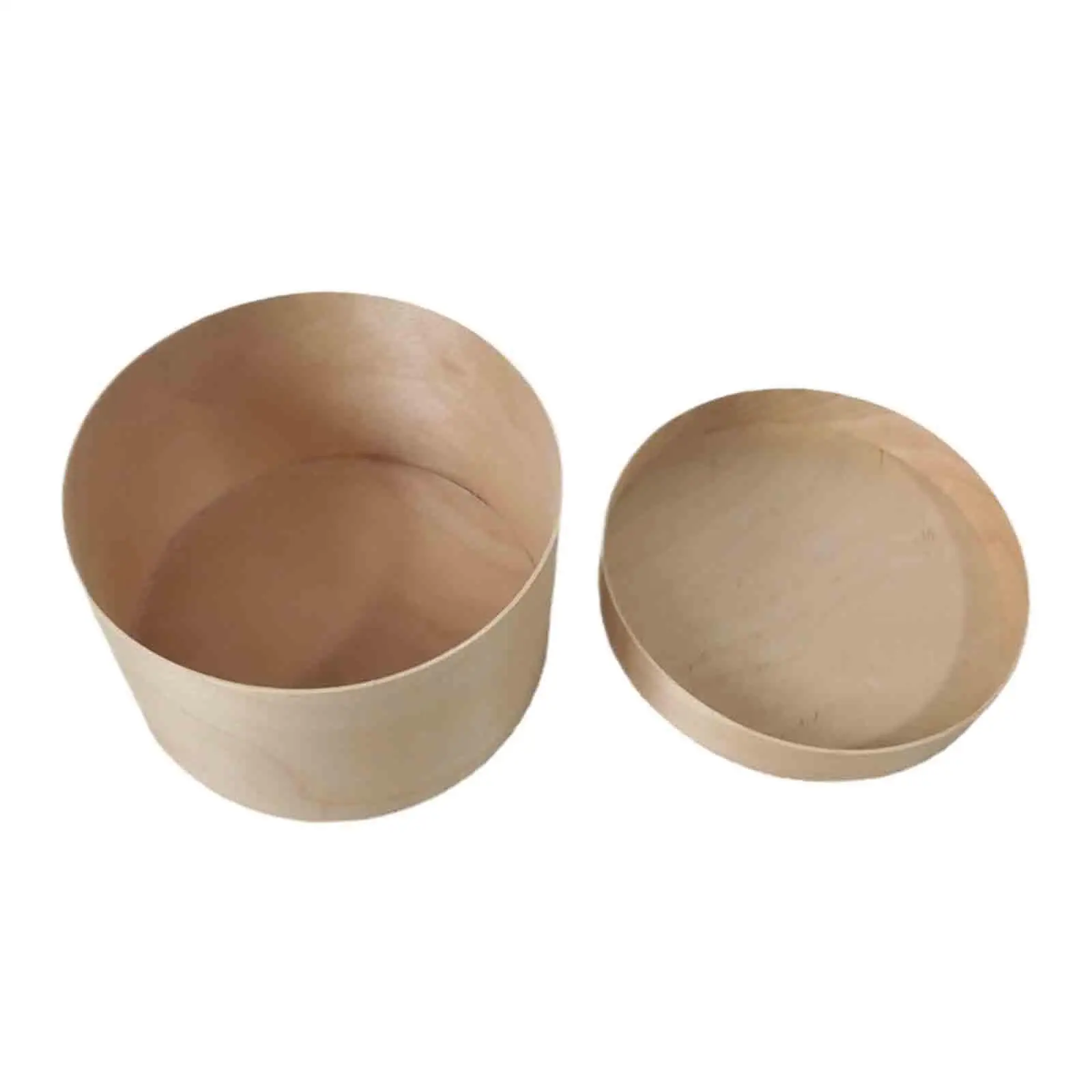 Wood Cheesecake Container Basque Burnt Cake Storage Box Single Cake Holder for Birthday Engagement and Bakery Use