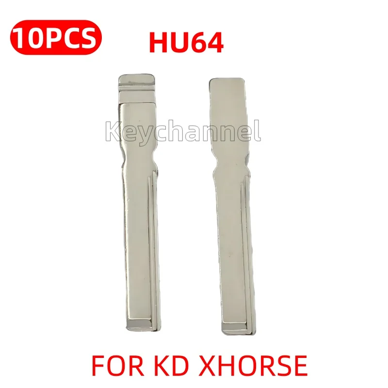 10szt HU116 HU64 Metalowe ostrza kluczyka samochodowego KD Flip Remote Blank do VW Crafter Benz Key Shells Kompatybilne z KEYDIY Xhorse Remote