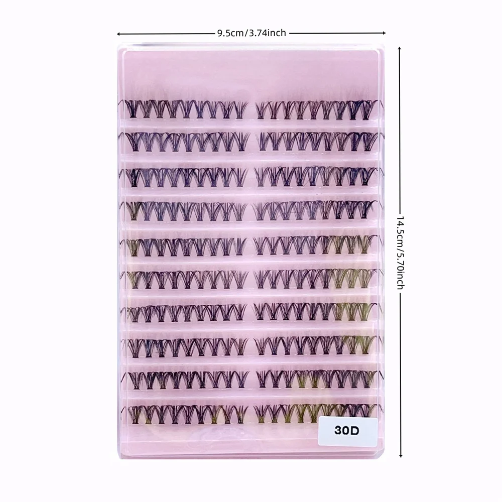 10 file di 180 occhi di gatto, effetto ciglia naturali, graziosi ciglia finte per occhi di bambino!