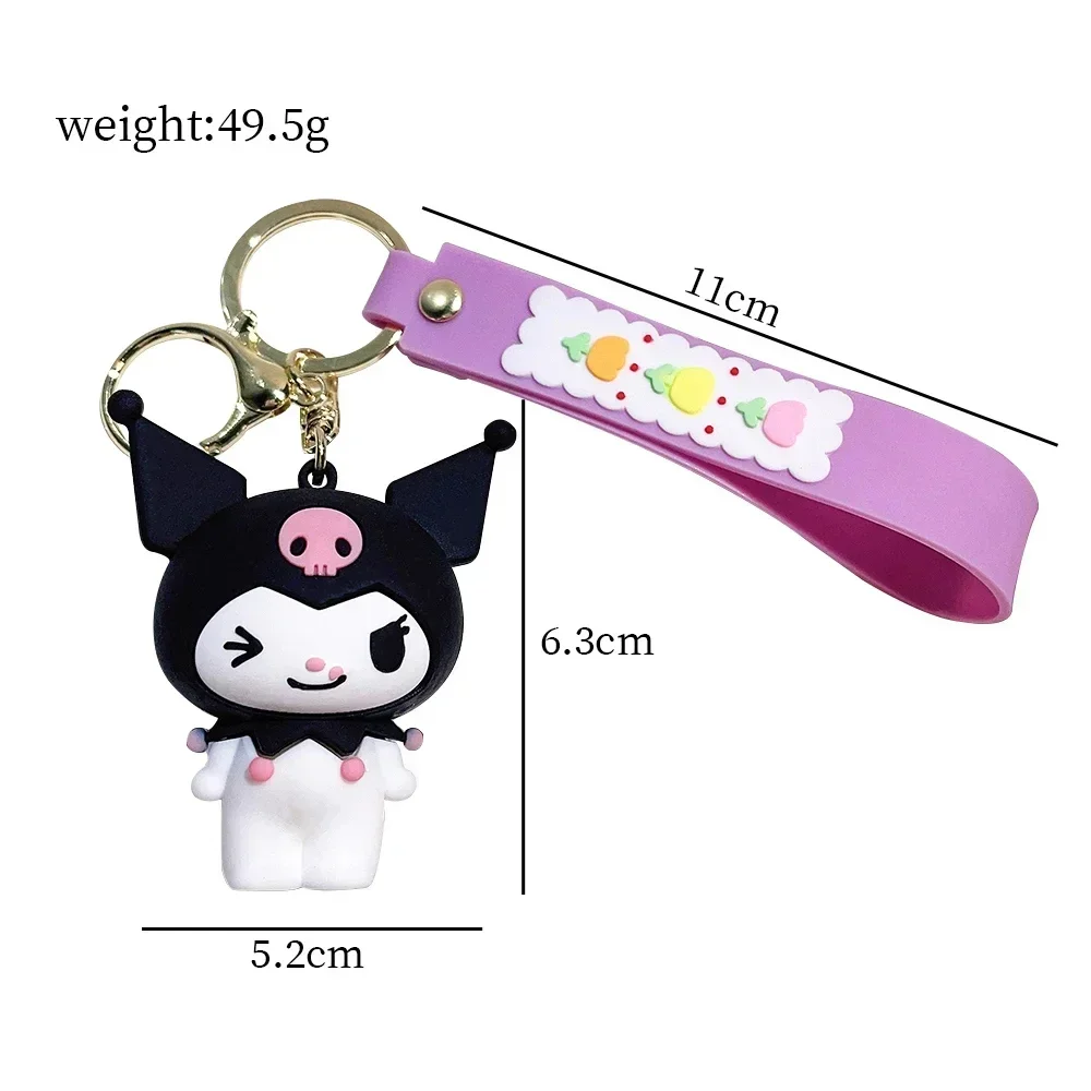 kawaii Sanrio Hello Kitty Cinnamoroll Kuromi My Melody Keychain PVC Keychain Gift Perfect