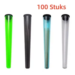 100 Stuks Airtight Storage Containers Smell Proof Holders with Metal Rolling Tray Tobacco Smoking Accessories