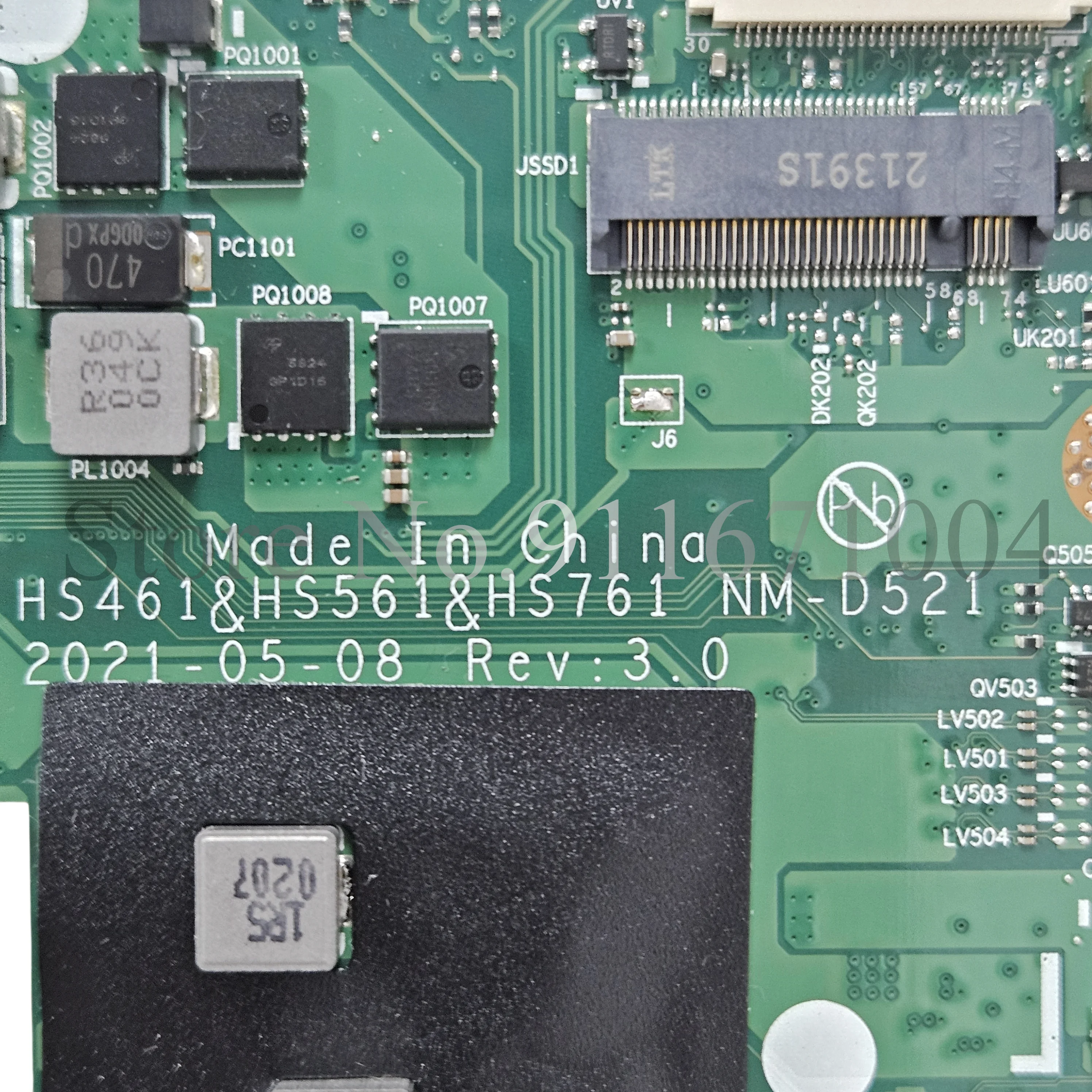 Материнская плата для ноутбука Lenovo IdeaPad 3-15ALC6 NM-D521 с процессором: R3-5300U R5-5500U R7-5700U RAM: 4G/8G FRU: 5B21B85225 5B21B85223