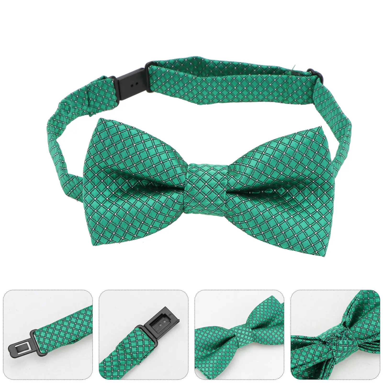 

2Pcs Children Bow Tie St Patrick's Day Party Bowknot Neck Tie Costume Prop Festival Decor Accessories for Kids Dress Up Event