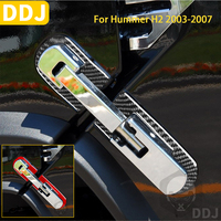 For Hummer H2 2003 2004 2005 2006 2007 Accessories Carbon Fiber Car Exterior Hood Latch Surrounded Trim Sticker Red Black