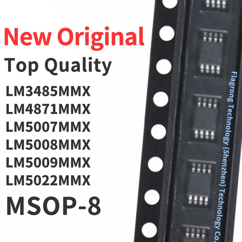 (10 Pieces) LM3485MMX LM4871MMX LM5007MMX LM5008MMX LM5009MMX LM5022MMX LM5030MMX LM5106MMX LM7705MMX /NOPB SOP-8 New Original