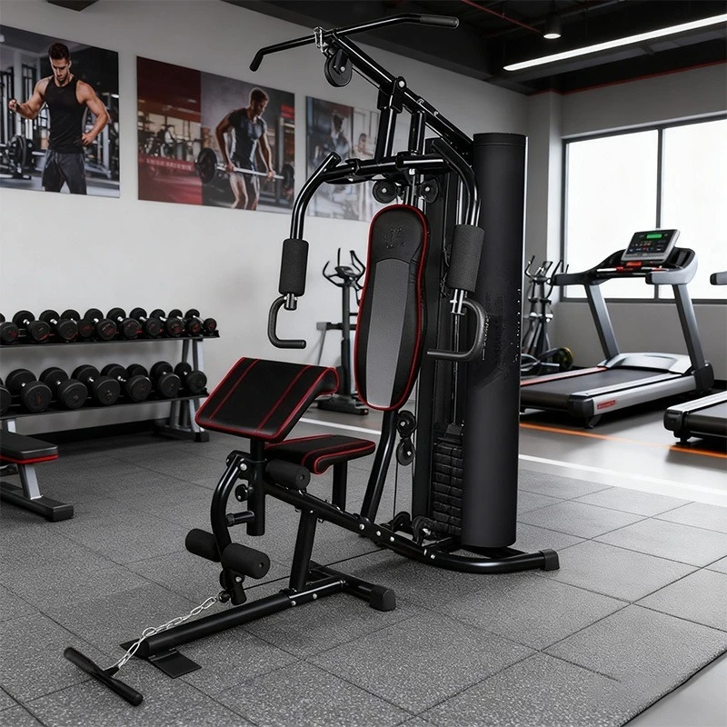 Single station comprehensive combination trainer, push chest flying bird mechanical station stretching multi-function