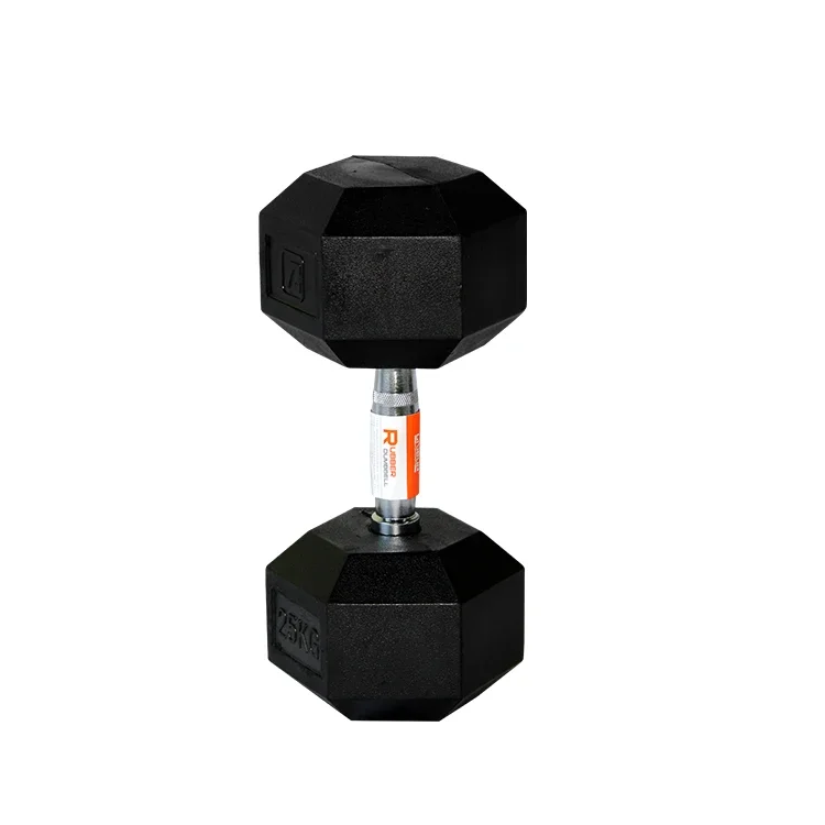 For 5kg 10kg 15kg 16kg  Multi weight Black Rubber Hex Dumbbells  kettlebell  fitness