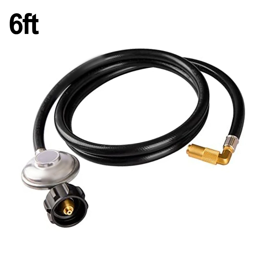 Propane Regulator Hose 6 Feet Long for Use with For 17 Inch and 22 Inch Griddles in Residential or Commercial Settings
